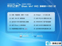系统之家win7免激活64位中文正式版v2022.02